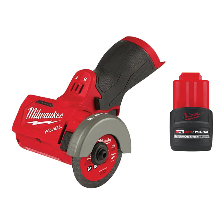 MILWAUKEE M12 FUEL™ 3" Compact Cut Off Tool & FREE M12™ REDLITHIUM™ HIGH OUTPUT™ CP2.5 Battery