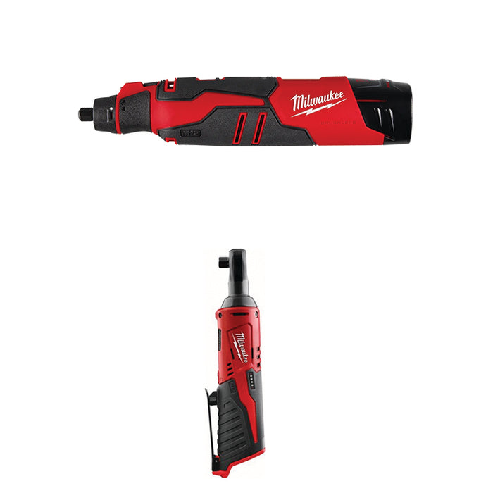 MILWAUKEE M12™ Rotary Tool Kit & FREE M12™ 3/8" Ratchet