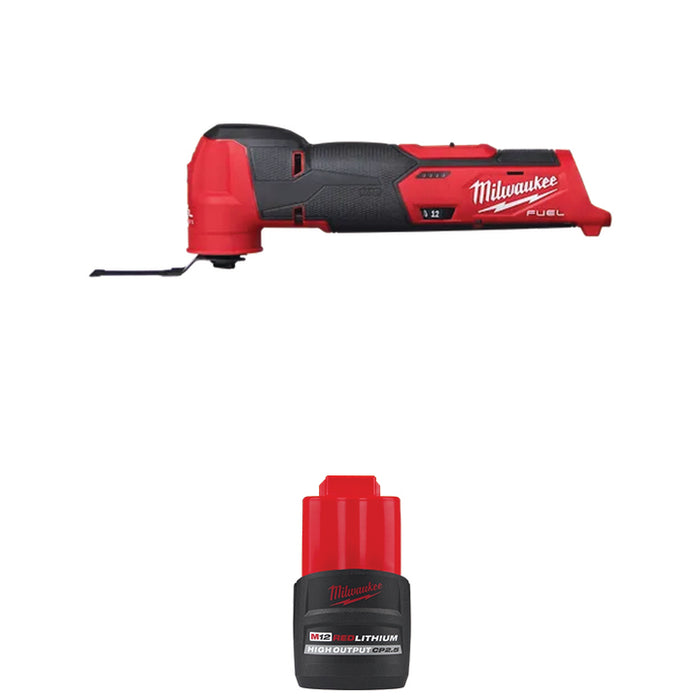 MILWAUKEE M12 FUEL™ Oscillating Multi-Tool & FREE M12™ REDLITHIUM™ HIGH OUTPUT™ CP2.5 Battery