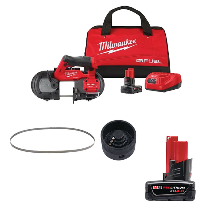 MILWAUKEE M12 FUEL™ Compact Band Saw Kit + Free Goods Package