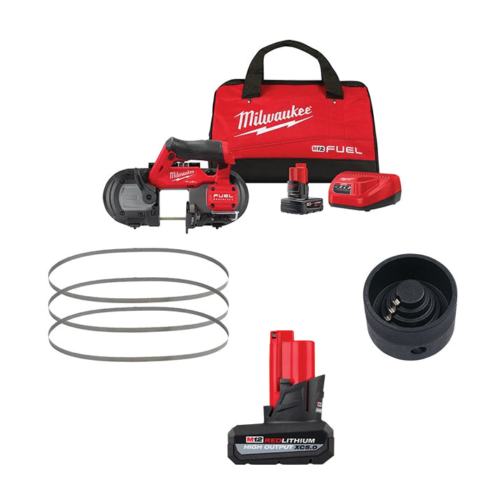 MILWAUKEE M12 FUEL™ Compact Band Saw Kit + Free Goods Package
