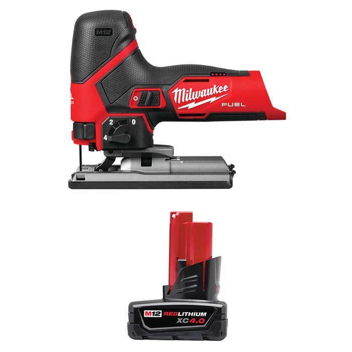 MILWAUKEE M12 FUEL™ Jig Saw & FREE M12™ REDLITHIUM™ XC 4.0 Extended Capacity Battery