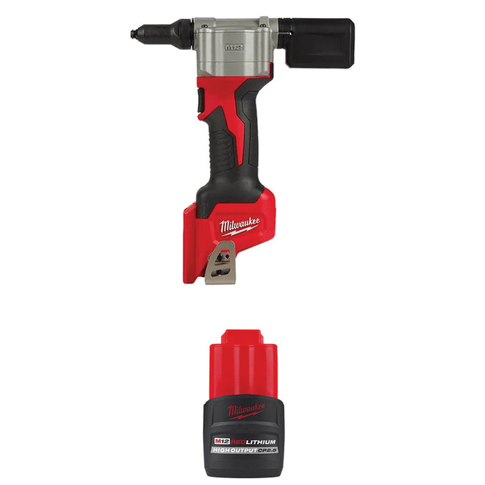 MILWAUKEE M12™ Rivet Tool & FREE M12™ REDLITHIUM™ HIGH OUTPUT™ CP2.5 Battery