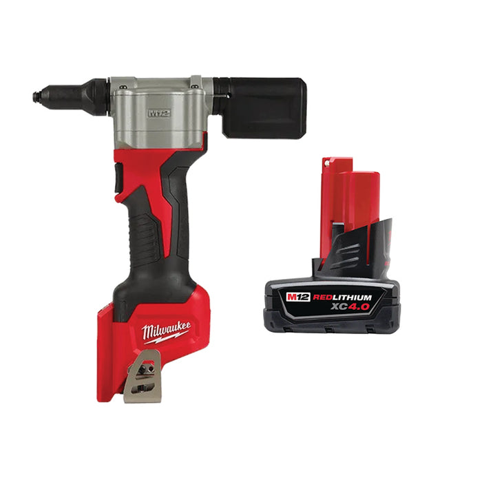 MILWAUKEE M12™ Rivet Tool & FREE M12™ REDLITHIUM™ XC 4.0 Extended Capacity Battery