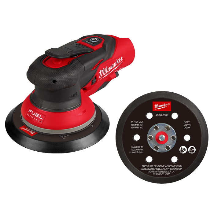 MILWAUKEE M12 FUEL™ 6" (3/32") Random Orbital Sander (Tool Only)