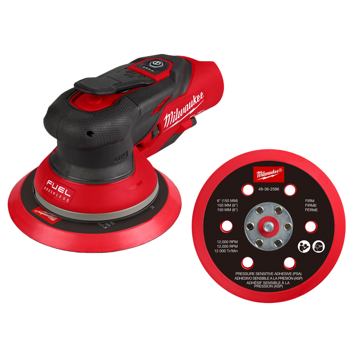 MILWAUKEE M12 FUEL™ 6" (3/16") Random Orbital Sander (Tool Only)