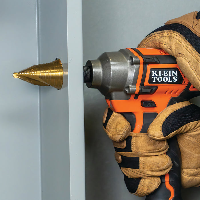 KLEIN TOOLS 3 PC. VACO Spiral Double-Fluted Step Bit Kit