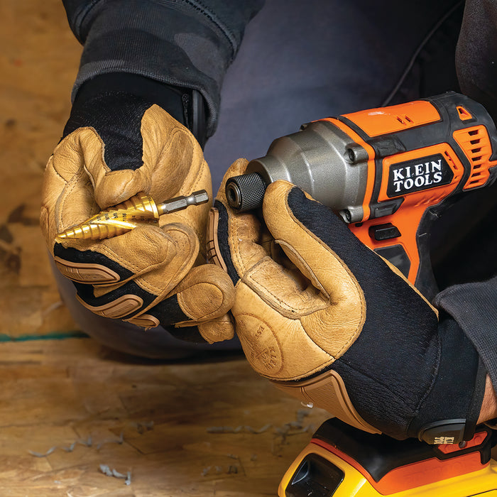 KLEIN TOOLS 9-Step Drill Bit, Double-Fluted, 1/4-Inch to 3/4-Inch