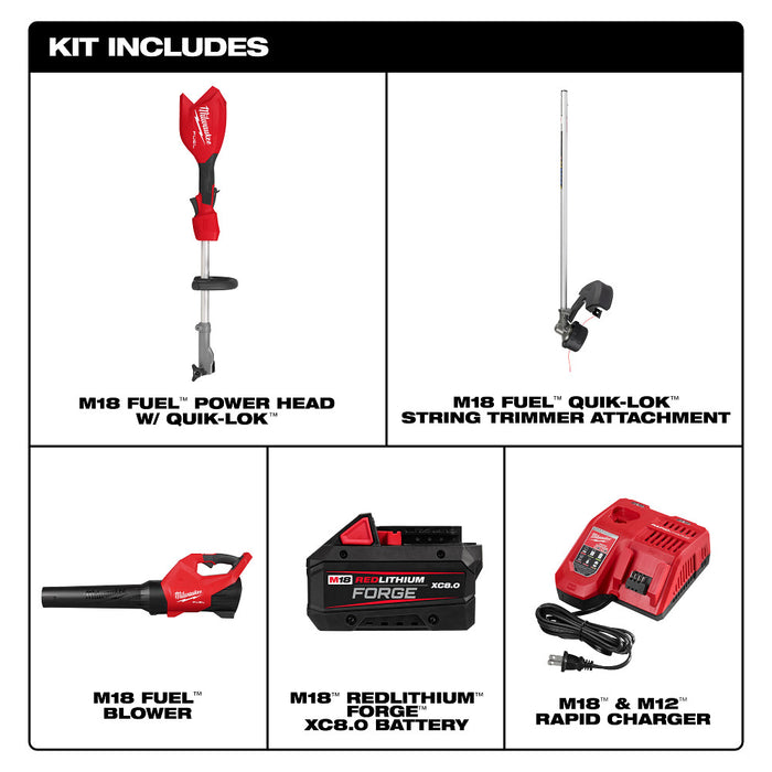 MILWAUKEE M18 FUEL™ String Trimmer/Blower Combo Kit