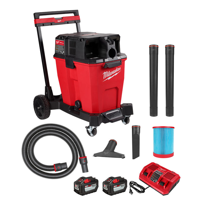 Milwaukee M18 FUEL 12 Gallon Dual-Battery Wet/Dry Vacuum Kit 0930-22HD