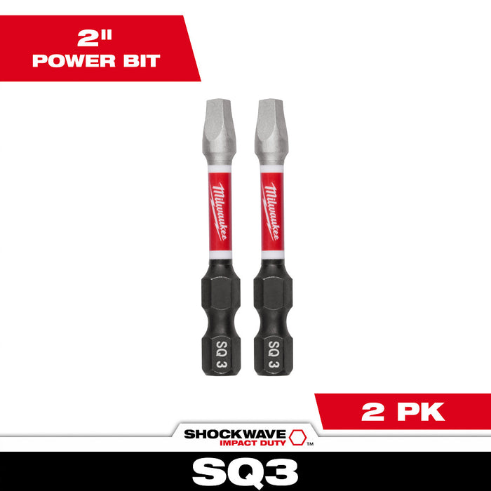 Milwaukee Tools SQ3 2” Power Bit 2PK 48-32-4910