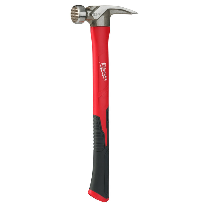 MILWAUKEE 21oz. Martillo con mango de poliéster/fibra de vidrio con cara fresada