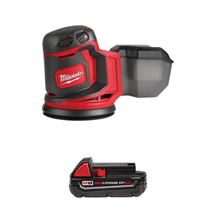 MILWAUKEE M18™ Random Orbit Sander & FREE M18™ REDLITHIUM™ CP2.0 Battery