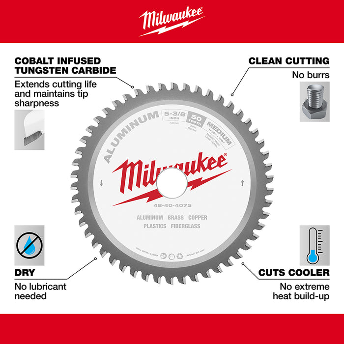 MILWAUKEE 5-3/8" 36T Circular Saw Metal Cutting Blade