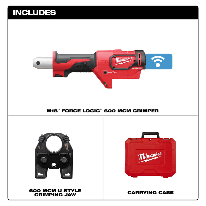 Milwaukee Tools M18™  FORCE LOGIC™ 600 MCM Crimper