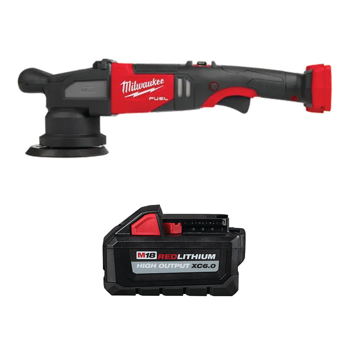 MILWAUKEE M18 FUEL™ 15mm Random Orbital Polisher & FREE M18™ REDLITHIUM™ HIGH OUTPUT™ XC6.0 Battery