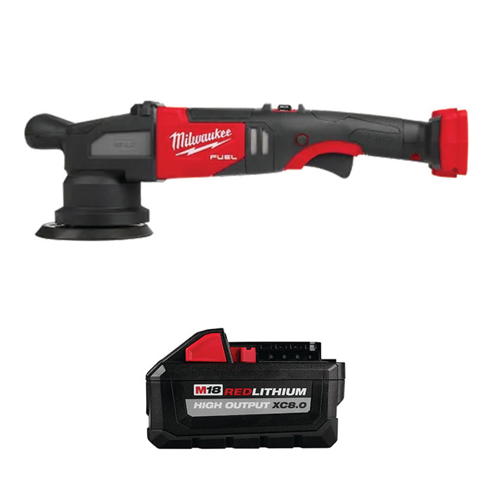 MILWAUKEE M18 FUEL™ 15mm Random Orbital Polisher & FREE M18™ REDLITHIUM™ HIGH OUTPUT™ XC8.0 Battery