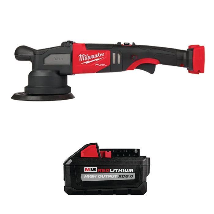 MILWAUKEE M18 FUEL™ 21mm Random Orbital Polisher & FREE M18™ REDLITHIUM™ HIGH OUTPUT™ XC8.0 Battery