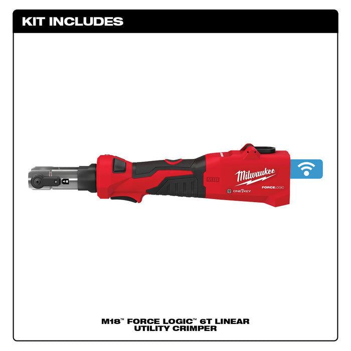 Engarzadora utilitaria lineal MILWAUKEE M18™ FORCE LOGIC™ 6T (solo herramienta)