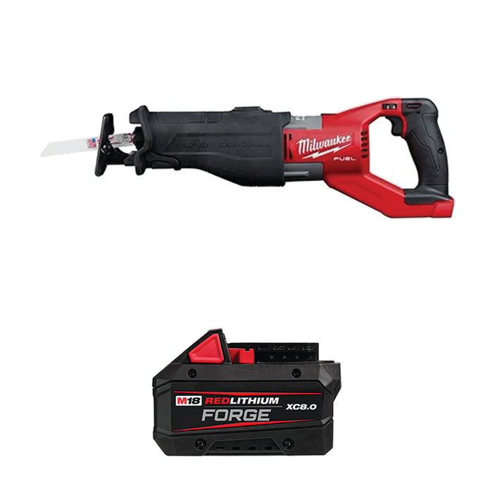 MILWAUKEE M18 FUEL™ SUPER SAWZALL® Reciprocating Saw & FREE M18™ REDLITHIUM™ FORGE™ XC8.0 Battery