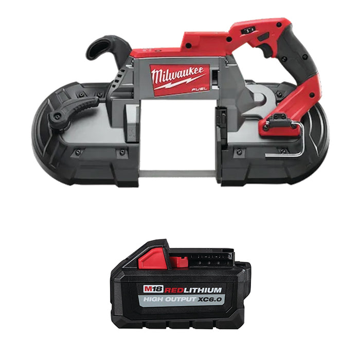 MILWAUKEE M18 FUEL™ Deep Cut Band Saw & FREE M18™ REDLITHIUM™ HIGH OUTPUT™ XC6.0 Battery