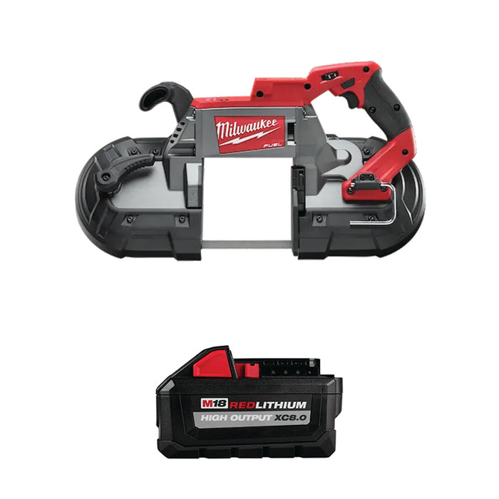 MILWAUKEE M18 FUEL™ Deep Cut Band Saw & FREE M18™ REDLITHIUM™ HIGH OUTPUT™ XC8.0 Battery