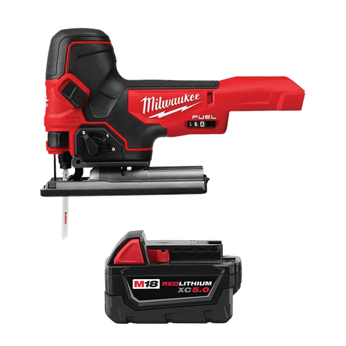 MILWAUKEE M18 FUEL™ Barrel Grip Jig Saw & FREE M18™ REDLITHIUM™ XC5.0 Extended Capacity Battery