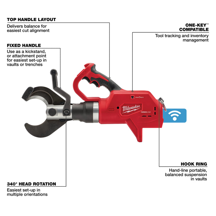 Milwaukee Tools M18™ FORCE LOGIC™ 3” Underground Cable Cutter