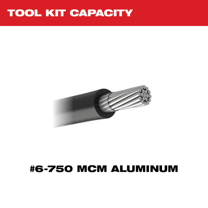 Milwaukee 750 MCM Aluminum Crimper w/Dies 2779-750AL