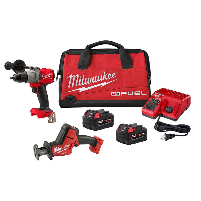 Milwaukee Tools M18 FUEL Hmr Drll Kit w HACKZALL 2804-22H
