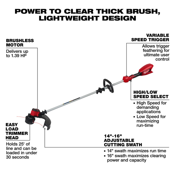 Milwaukee Tools M18™ Brushless String Trimmer (Tool-Only)