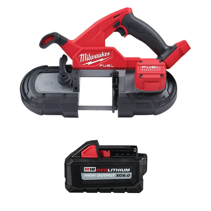 MILWAUKEE M18 FUEL™ Compact Band Saw & FREE M18™ REDLITHIUM™ HIGH OUTPUT™ XC6.0 Battery