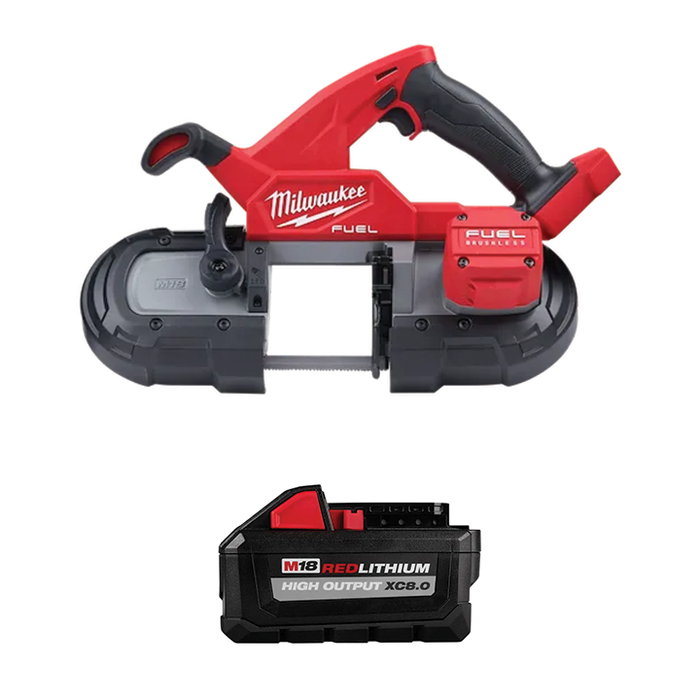 MILWAUKEE M18 FUEL™ Compact Band Saw & FREE M18™ REDLITHIUM™ HIGH OUTPUT™ XC8.0 Battery