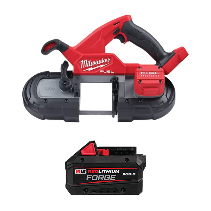 MILWAUKEE M18 FUEL™ Compact Band Saw & FREE M18™ REDLITHIUM™ FORGE™ XC8.0 Battery