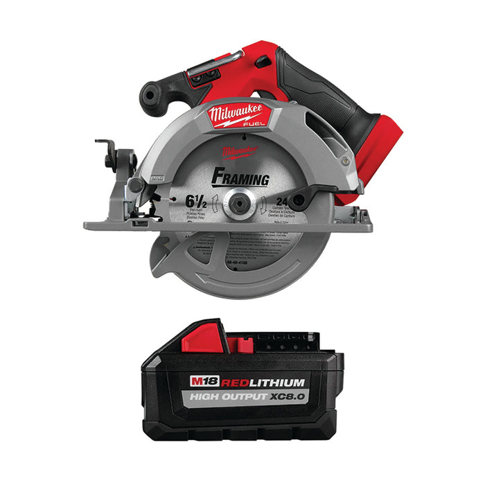 MILWAUKEE M18 FUEL™ 6-1/2" Circular Saw & FREE M18™ REDLITHIUM™ HIGH OUTPUT™ XC8.0 Battery