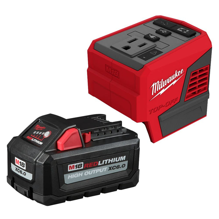 Milwaukee Tools M18 175W PWRSPPLY M18 6.0AH BATT 2846-21HO