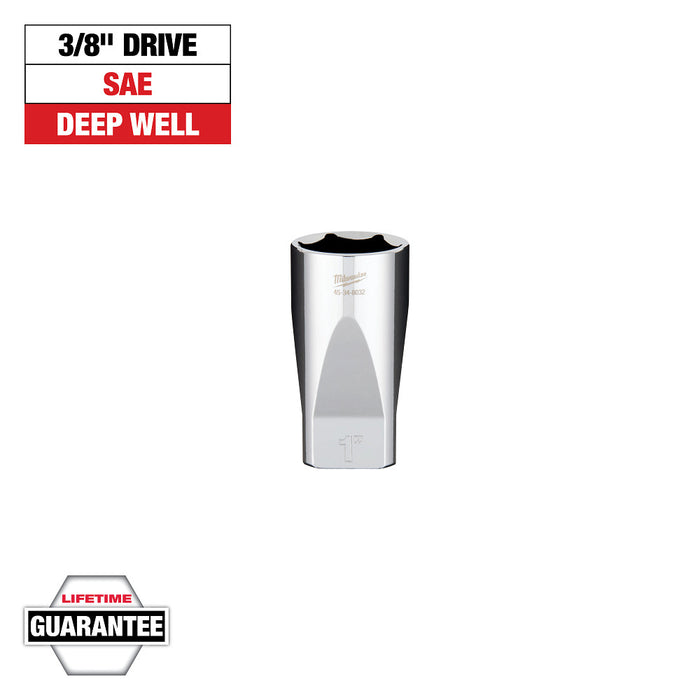 MILWAUKEE DADO PROFUNDO DE 1" CON CUADRO DE 3/8"