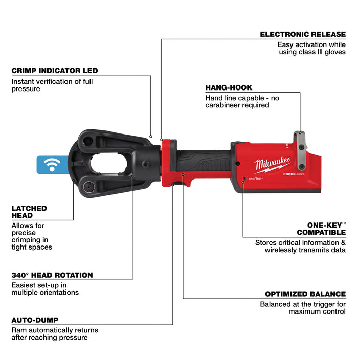 Milwaukee Tools M18™ FORCE LOGIC™ 12T Latched Linear Crimper