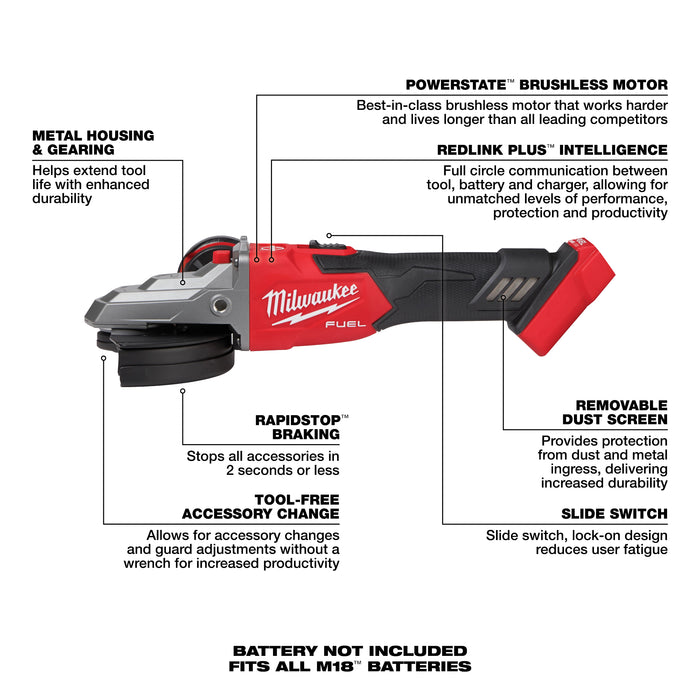 Milwaukee M18 FUEL 5" Flathead Slide 2887-20