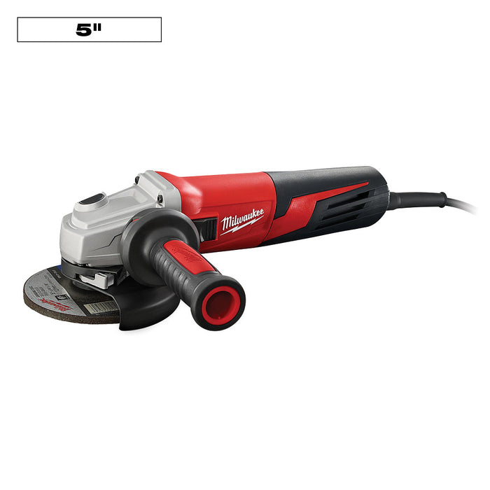 MILWAUKEE 13 Amp 5" Small Angle Grinder w/ Slide Lock-On Switch