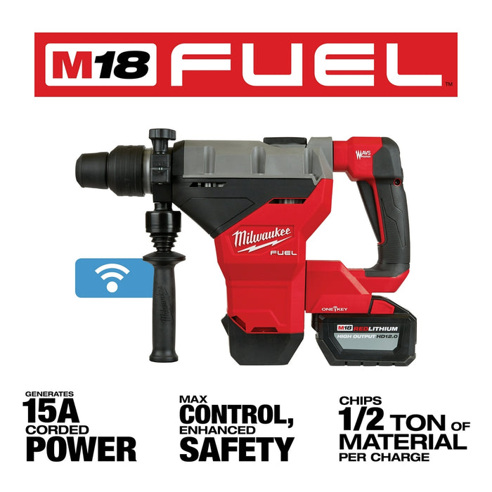 MILWAUKEE M18 FUEL 1-3/4" SDS MAX Rotary Hammer Kit
