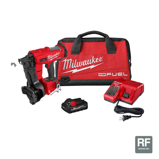 MILWAUKEE M18 FUEL™ Coil Roofing Nailer Kit