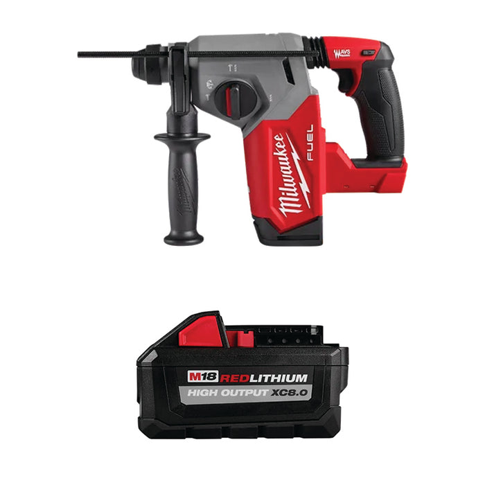 MILWAUKEE M18 FUEL™ 1" SDS PLUS Rotary Hammer & FREE M18™ REDLITHIUM™ HIGH OUTPUT™ XC8.0 Battery