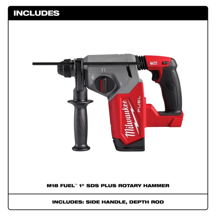 Milwaukee M18 FUEL 1" SDS Plus Rotary Ham 2912-20