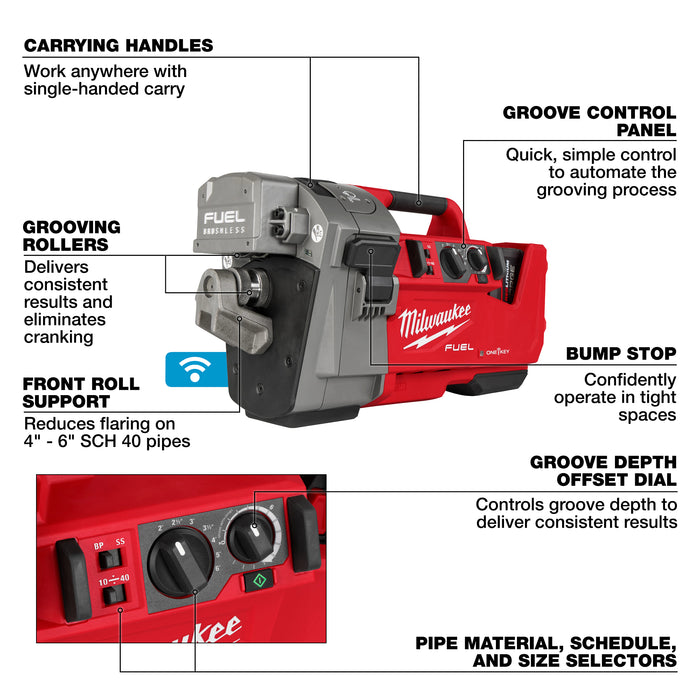 Milwaukee M18 FUEL™ RINGER™ Roll Groover 2928-22