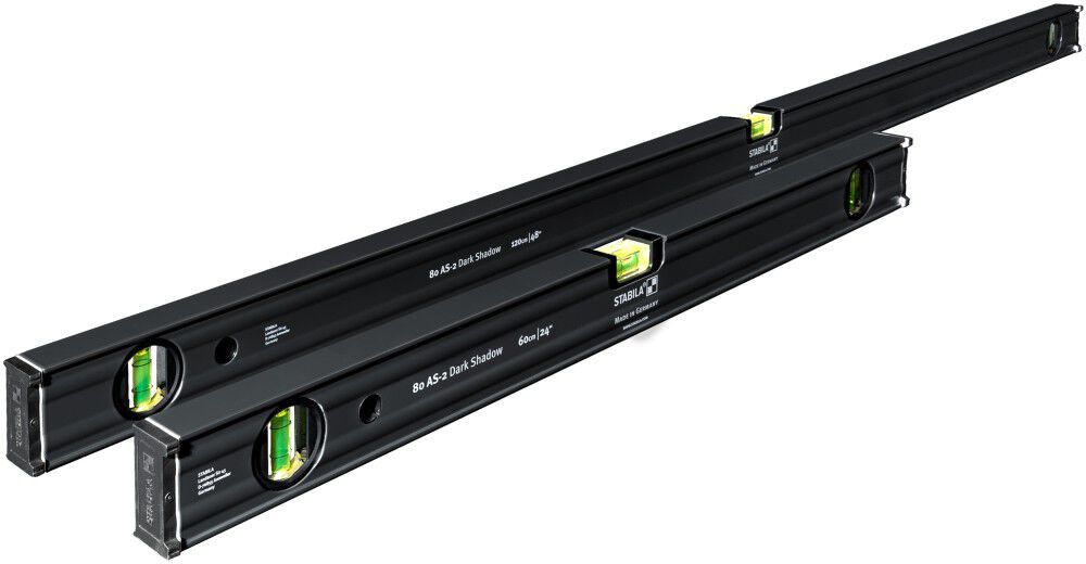 STABILA Limited Edition 2 PC. 80 AS-2 Dark Shadow Spirit Level Set ...