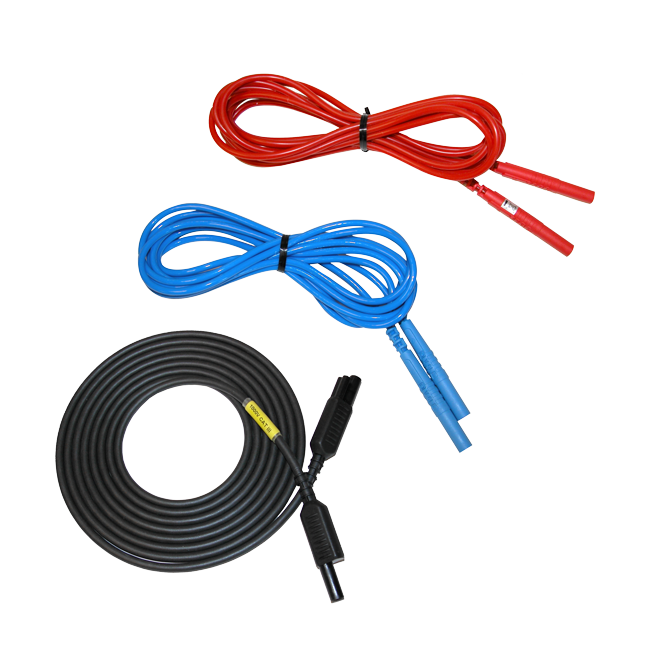 AEMC 2951.70 Lead – Set of 3, Color-coded 10 ft Safety Leads for Models 1035,1050, & 1060