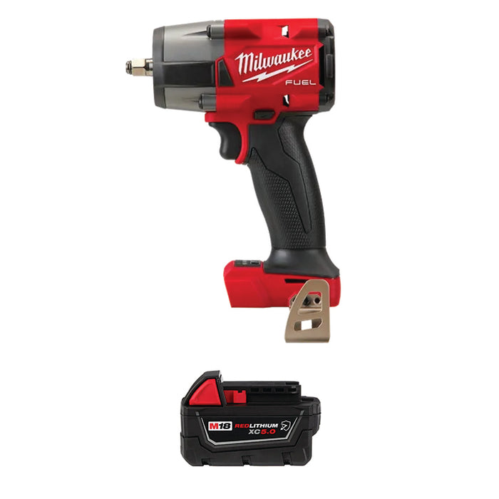 MILWAUKEE M18 FUEL™ 3/8" Mid-Torque Impact Wrench w/ Friction Ring & FREE M18™ REDLITHIUM™ XC5.0 Resistant Battery