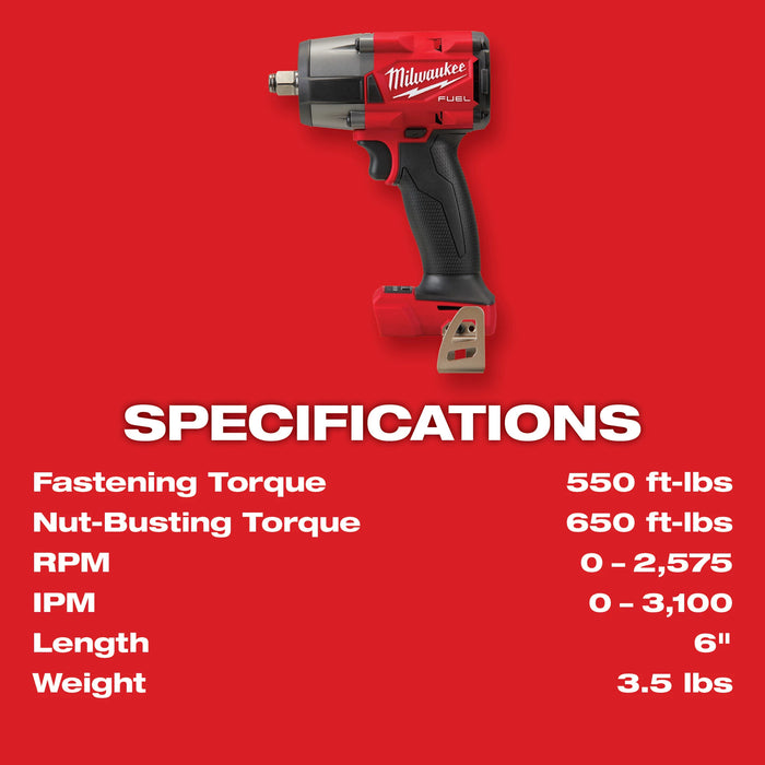 Milwaukee M18 FUEL 1/2" WR RING BARE 2962-20