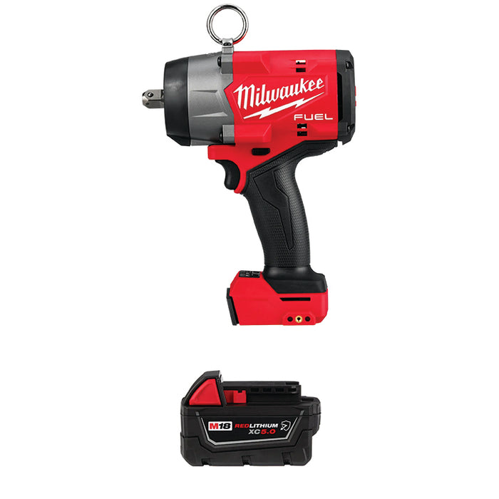 MILWAUKEE M18 FUEL™ 1/2" High Torque Impact Wrench w/ Pin Detent & FREE M18™ REDLITHIUM™ XC5.0 Resistant Battery